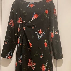 Floral  Print Dress 👗,size-2,Never worn, Long Sleeve